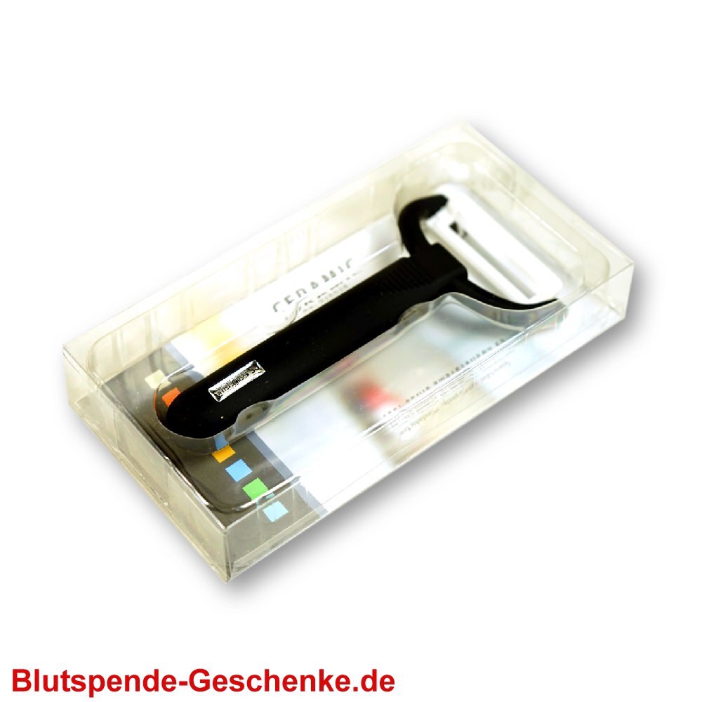 Blutspendegeschenk Schälmesser Keramik