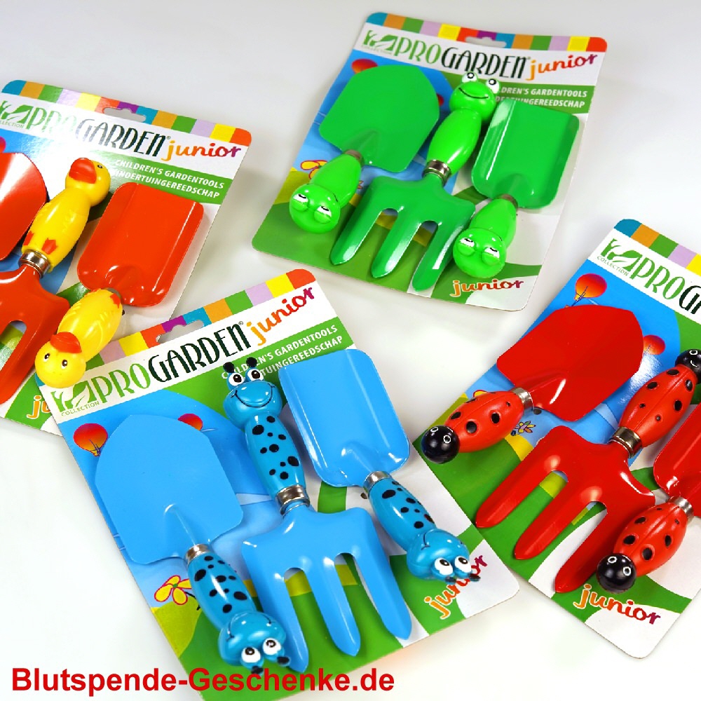 Blutspendegeschenk Kinder-Gartengeräteset