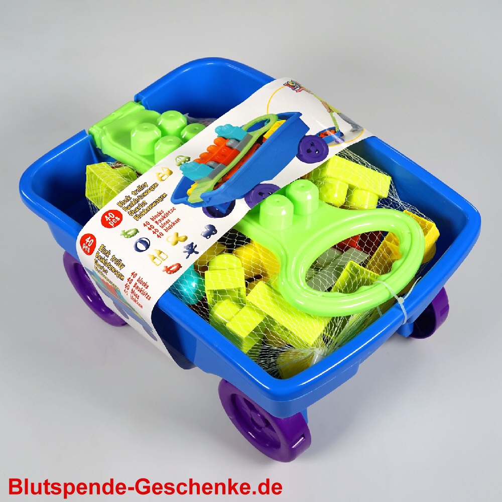 Blutspendegeschenk Bausteinwagen