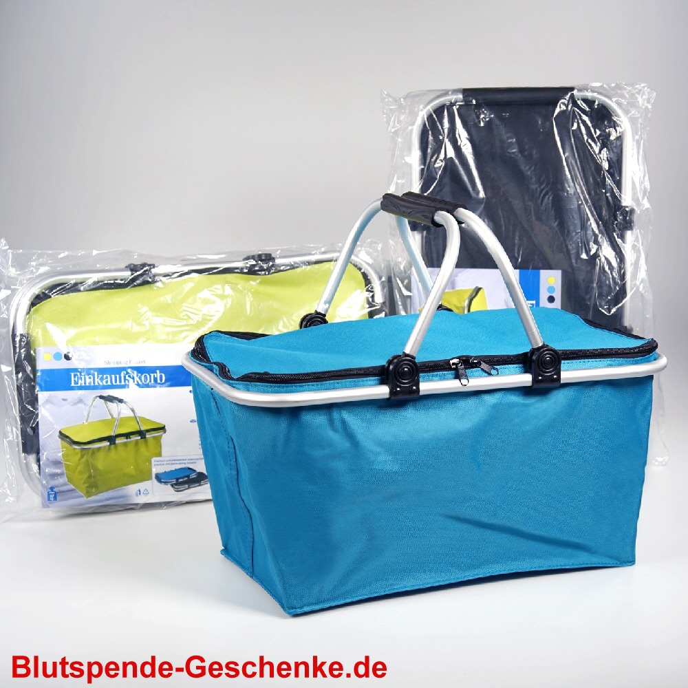 Blutspendegeschenk Klapp-Einkaufskorb