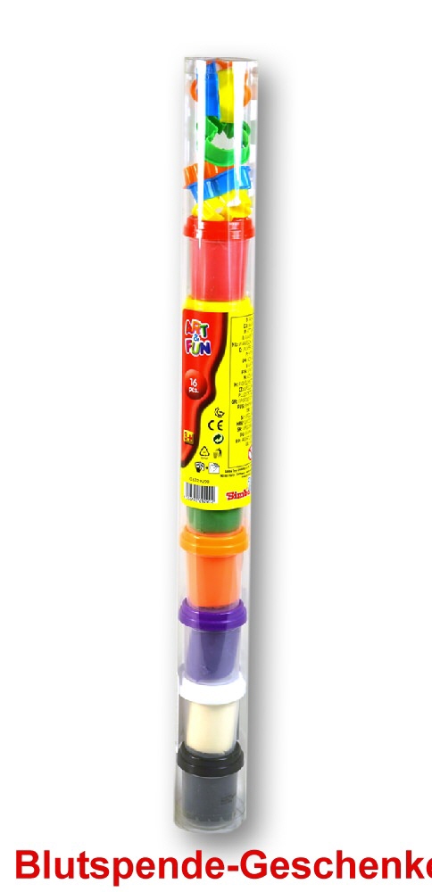 Blutspendegeschenk Knete und Förmchen