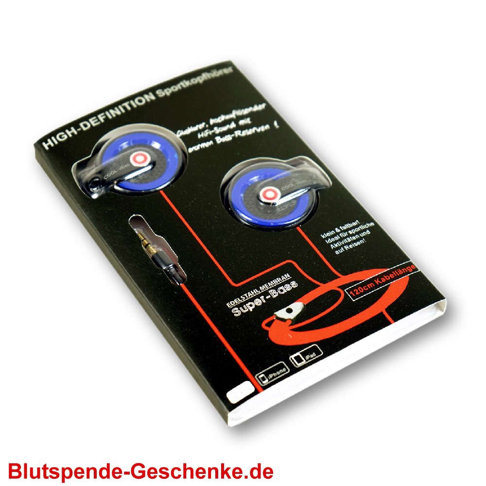 Blutspendegeschenk Sportkopfhörer