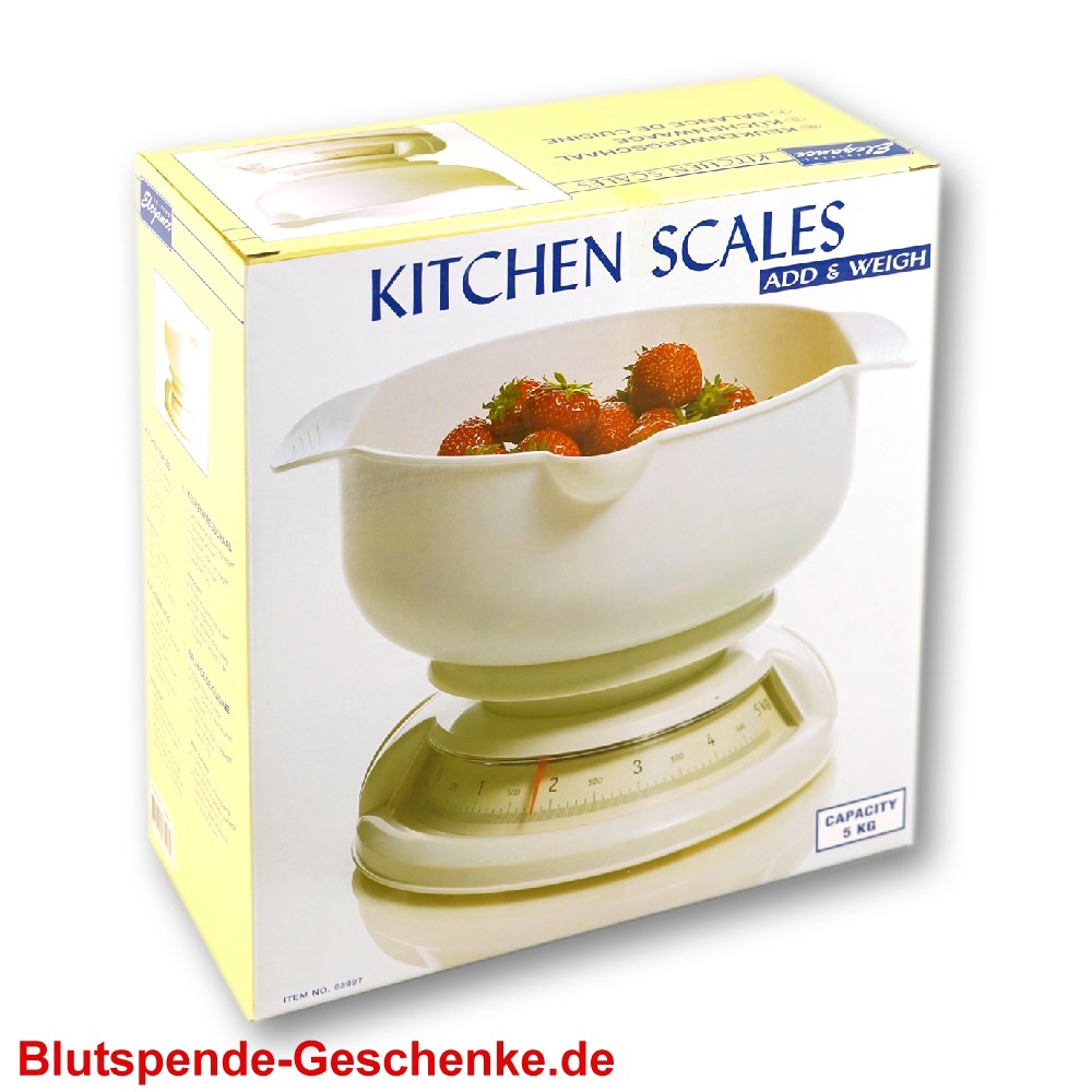 Blutspendegeschenk Küchenwaage