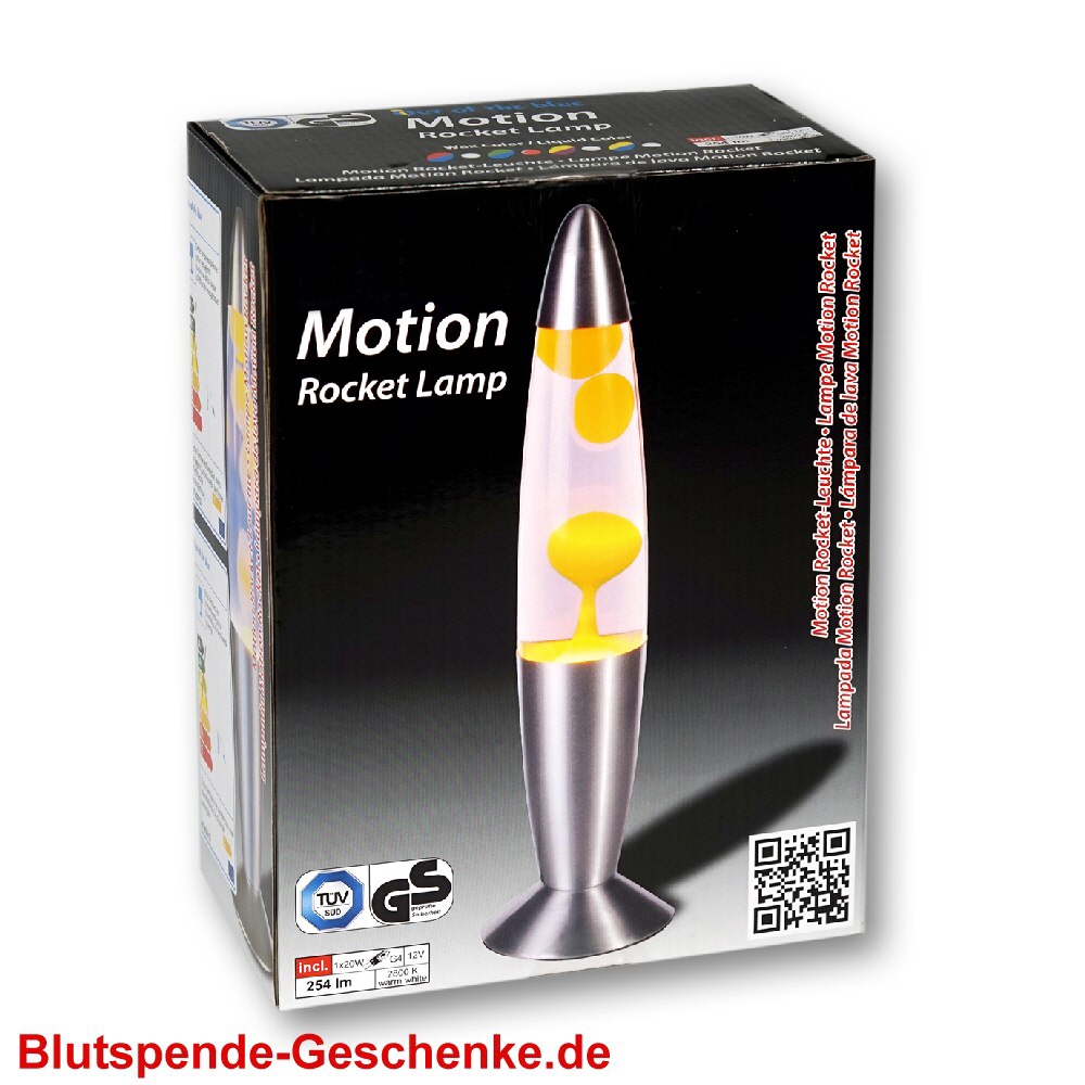 Blutspendegeschenk Lavaleuchte