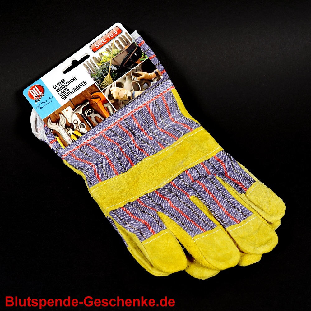 Blutspendegeschenk Arbeitshandschuhe