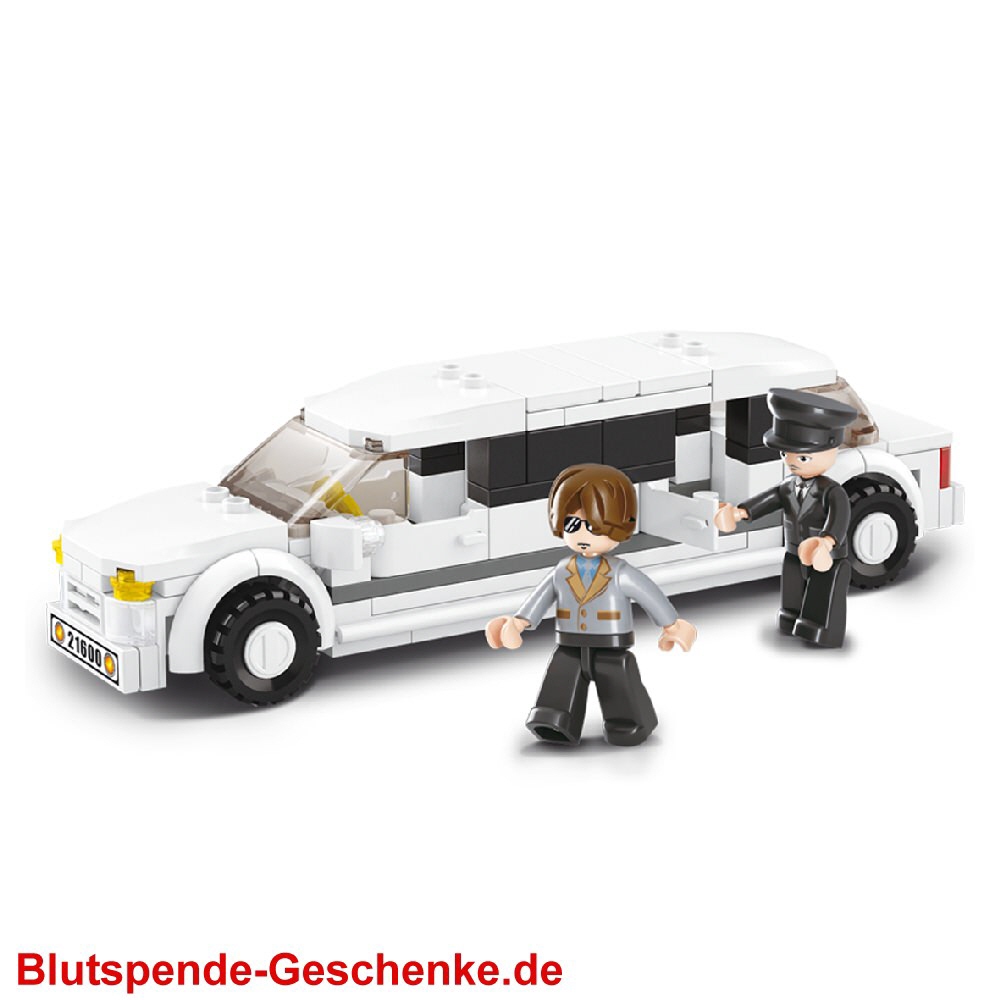 Blutspendegeschenk Steckbaustein-Limousine