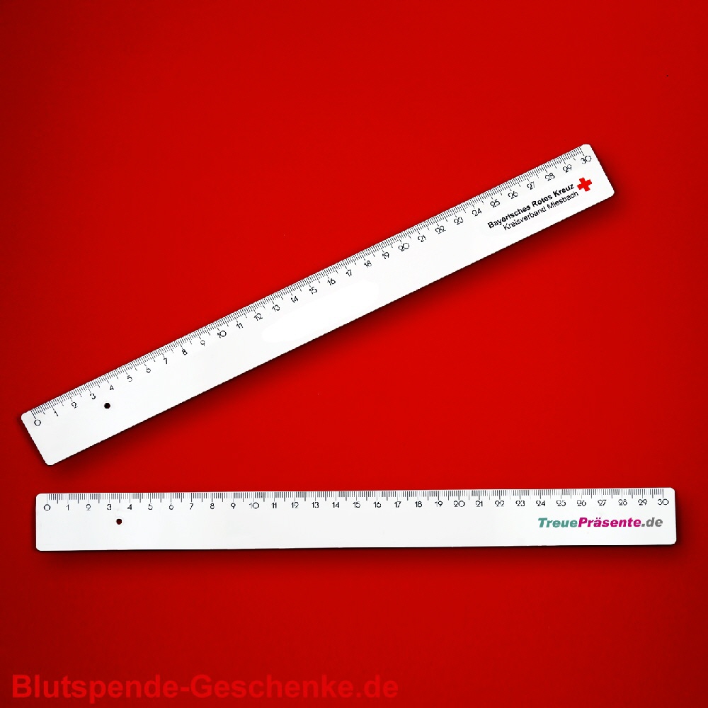 Blutspendegeschenk Lineal 30 cm