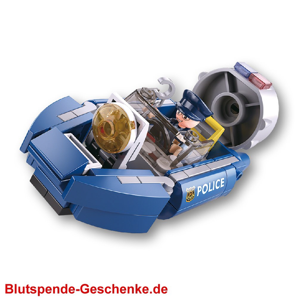 Blutspendegeschenk Polizei-Luftkissenboot