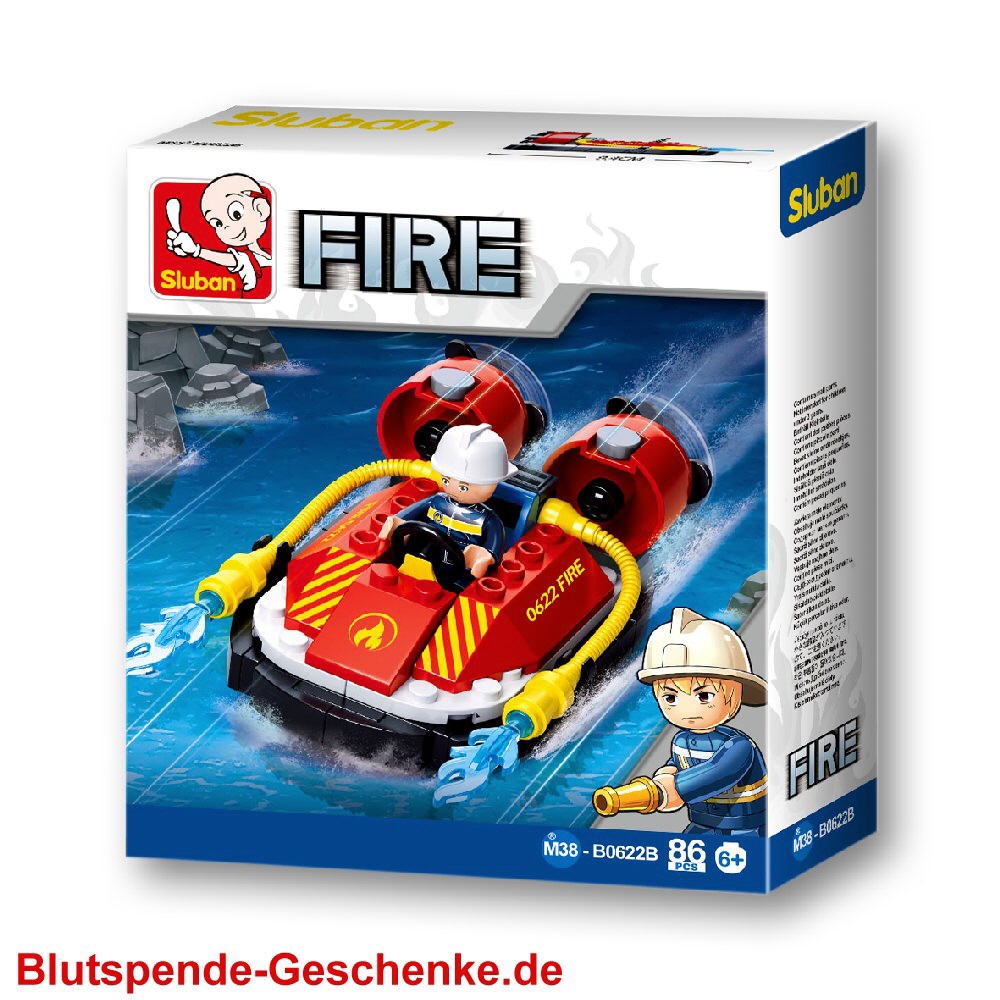 Blutspendegeschenk Feuerwehr-Luftkissenfahrzeug