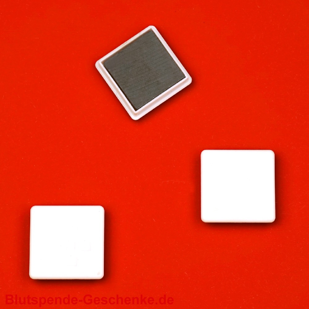 Werbemittel bedruckte Magnete quadratisch