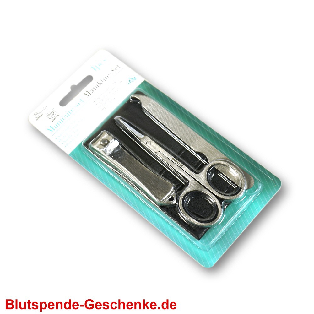 Blutspendegeschenk Manikürset