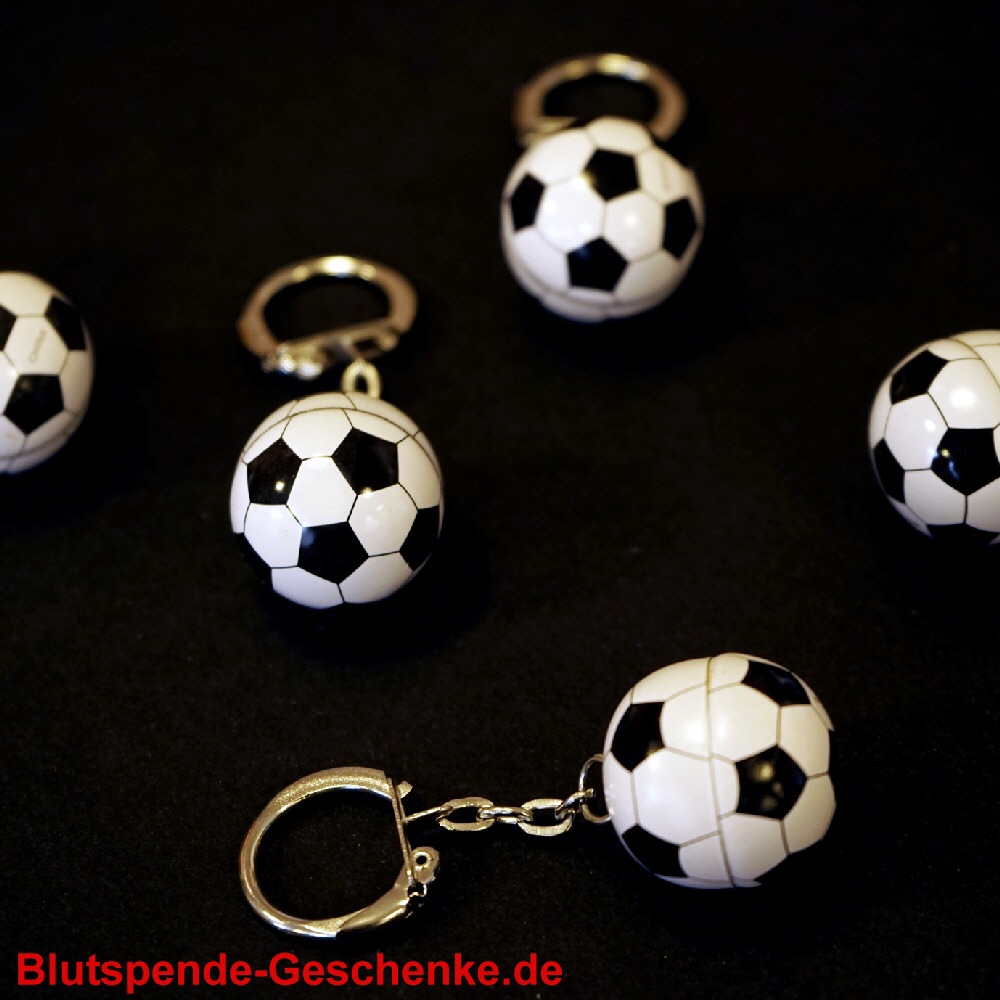 Blutspendegeschenk Schlüsselanhänger Fussball
