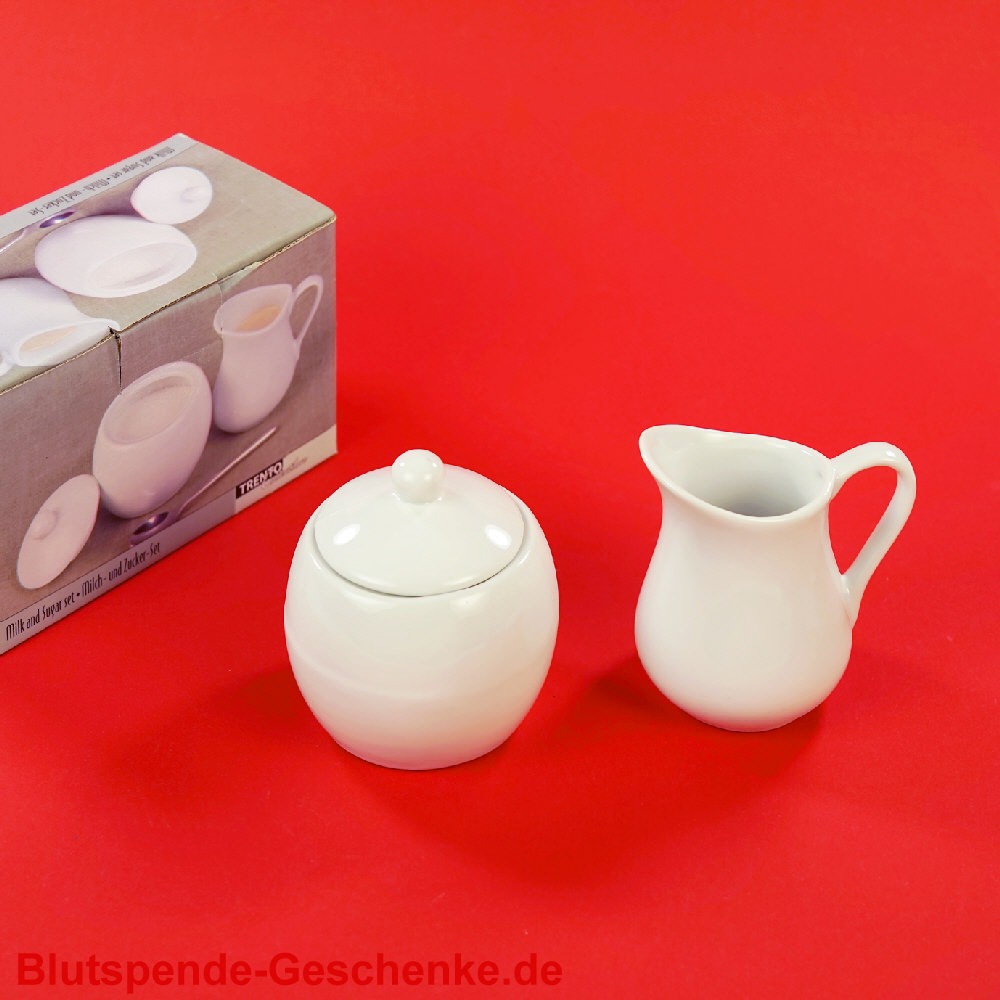 Blutspendegeschenk Milch- und Zucker-Set