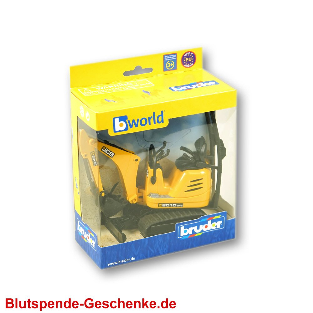 Blutspendegeschenk Mini-Bagger