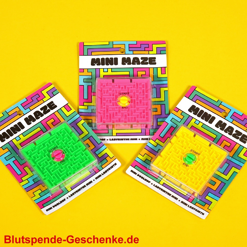 Blutspendegeschenk Mini-Labyrinth
