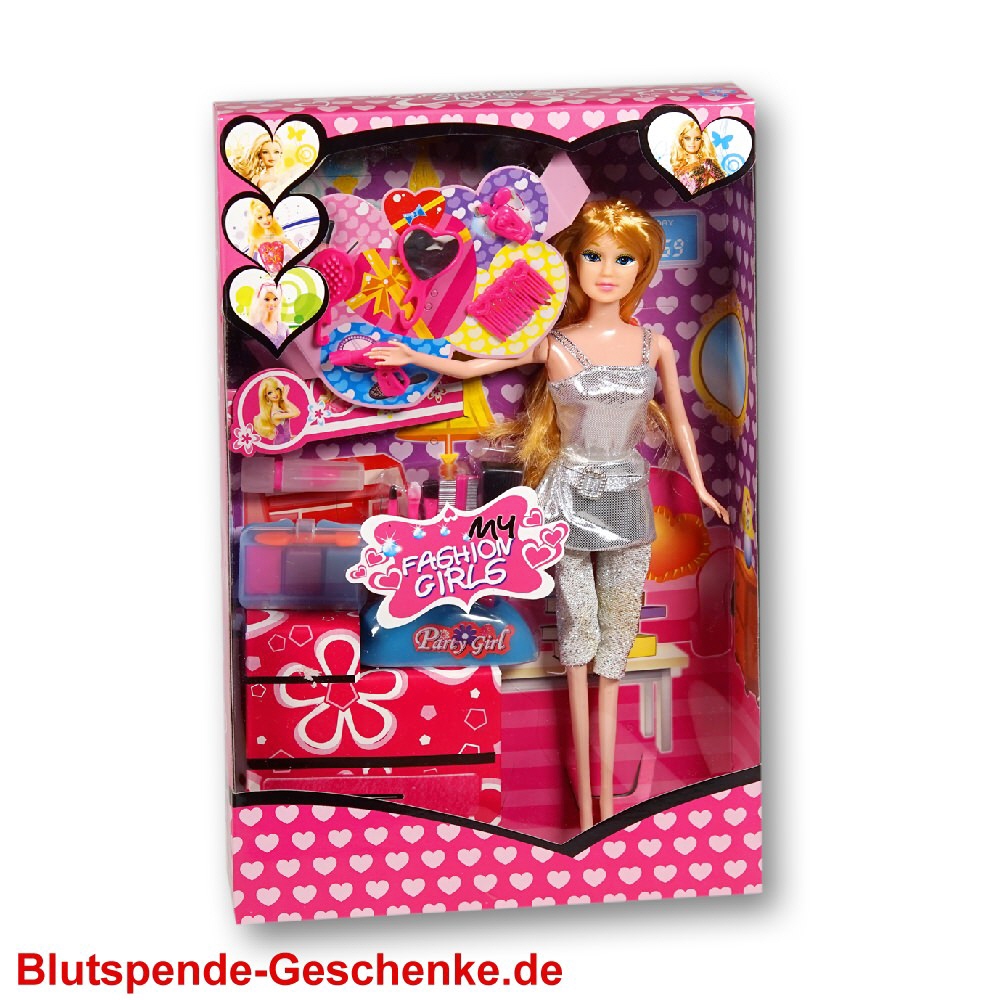 Blutspendegeschenk Modepuppe Fashion-Style