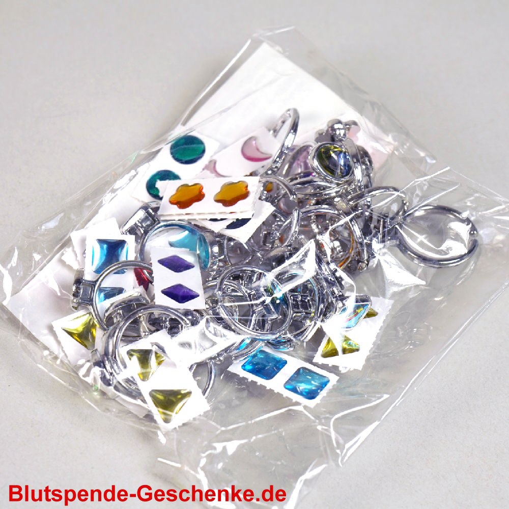 Blutspendegeschenk Modeschmuck-Sticker