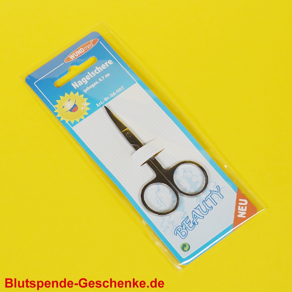 Blutspendegeschenk Nagelschere
