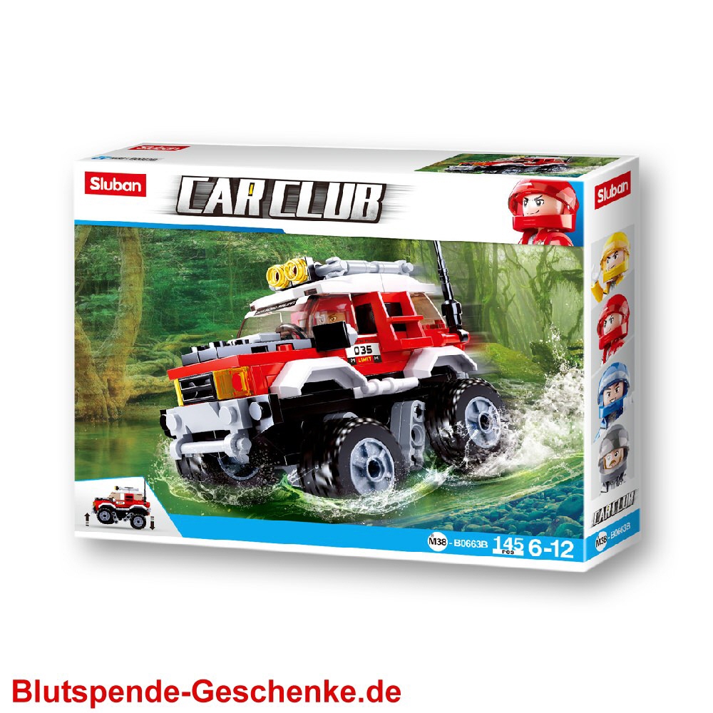 Blutspendegeschenk Offroad-Fahrzeug