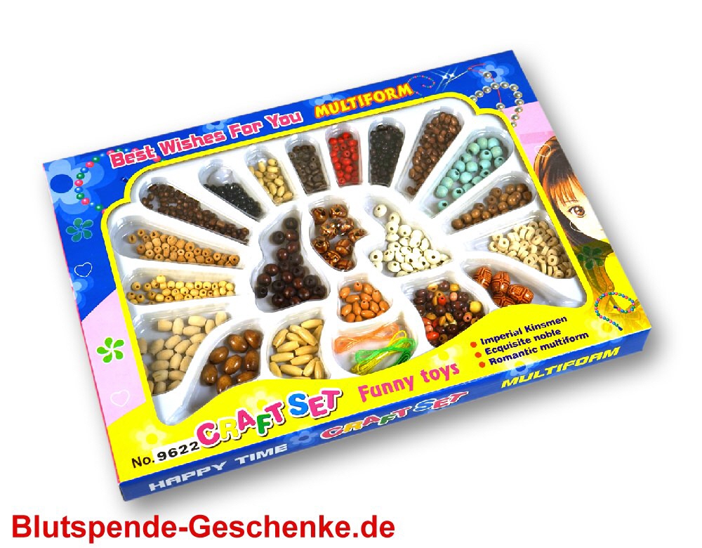 Blutspendegeschenk Bastel-Perlenset