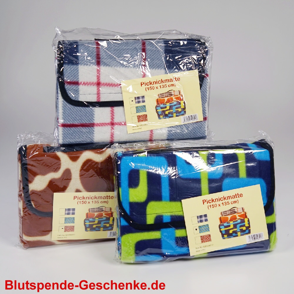 Blutspendegeschenk Picknickdecke