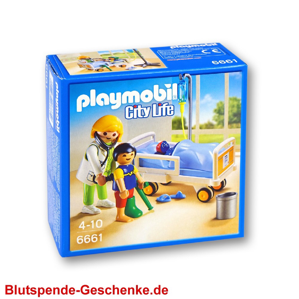 Blutspendegeschenk Playmobil Krankenhaus