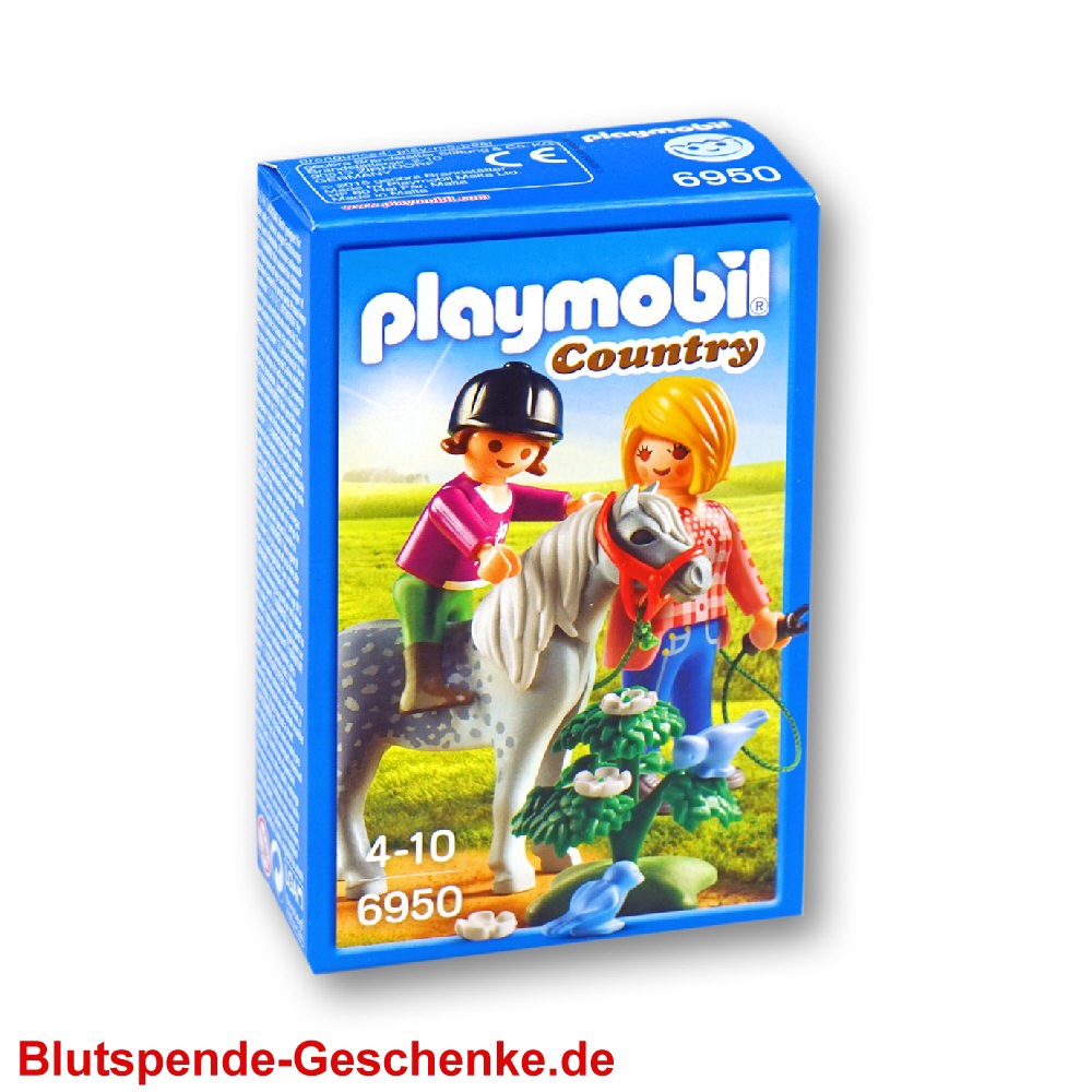 Blutspendegeschenk Playmobil Pony Spaziergang