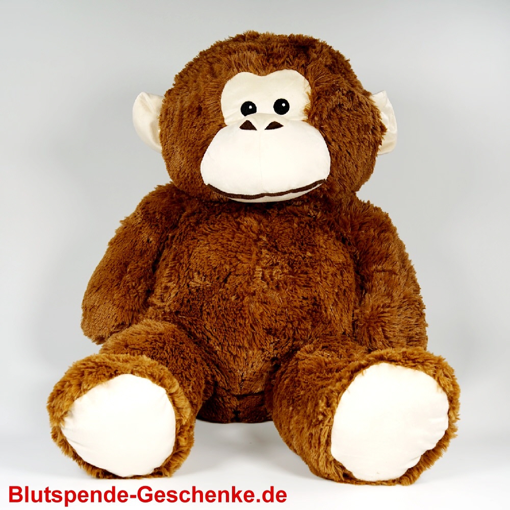 Blutspendegeschenk Plüsch-Affe XXL