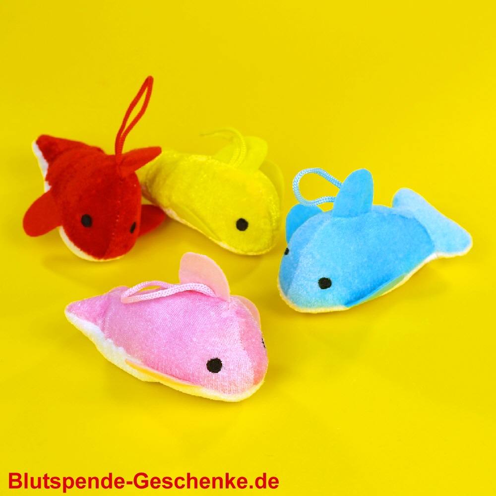 Blutspendegeschenk Plüsch-Delphine