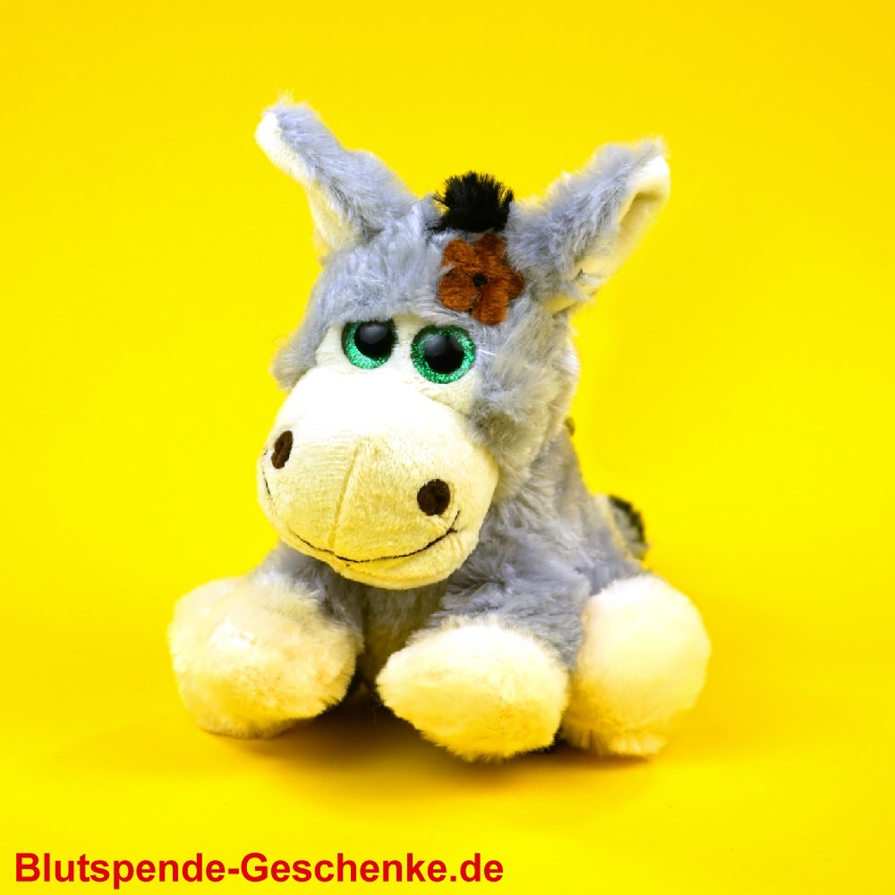 Blutspendegeschenk Plüsch-Esel