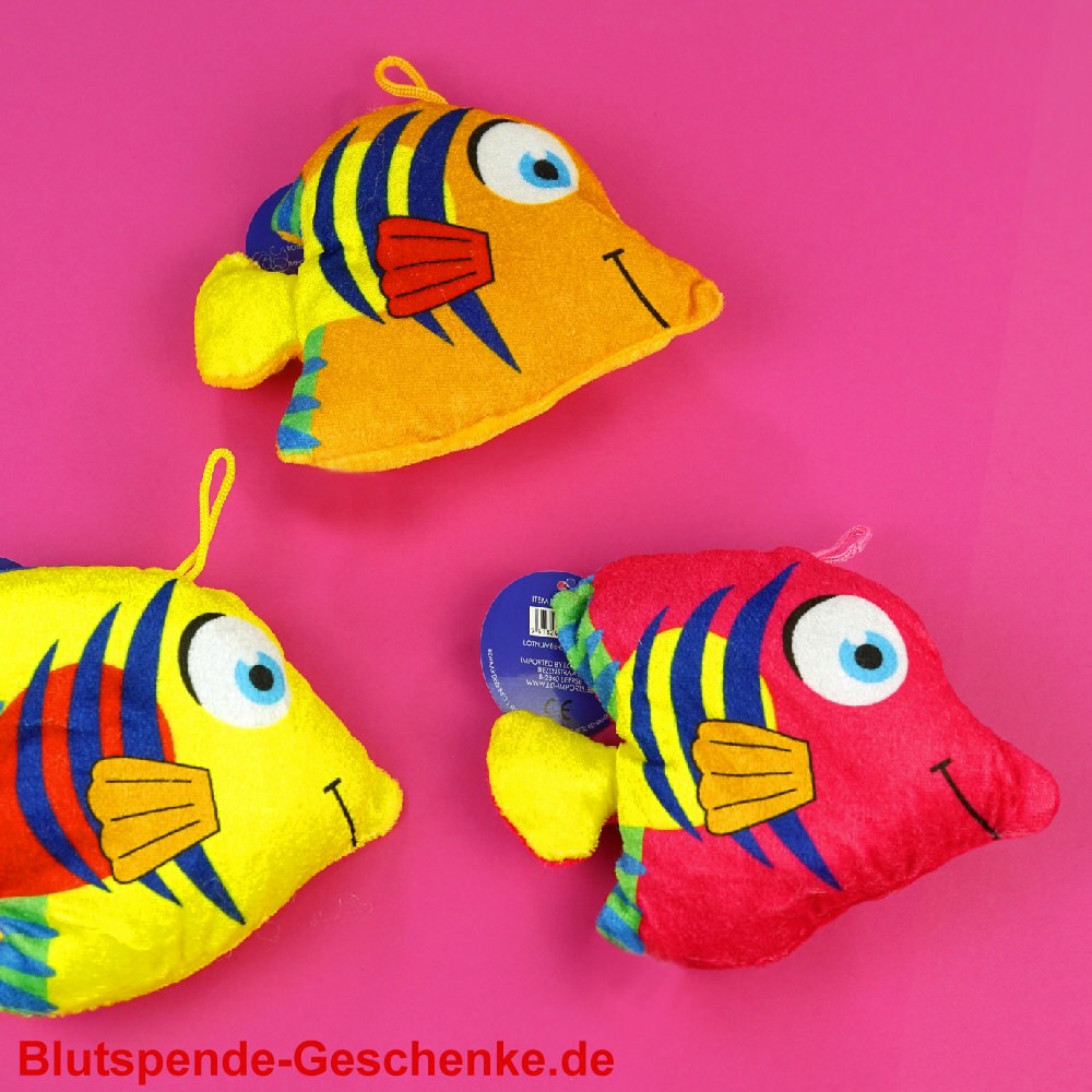 Blutspendegeschenk Plüsch-Fische