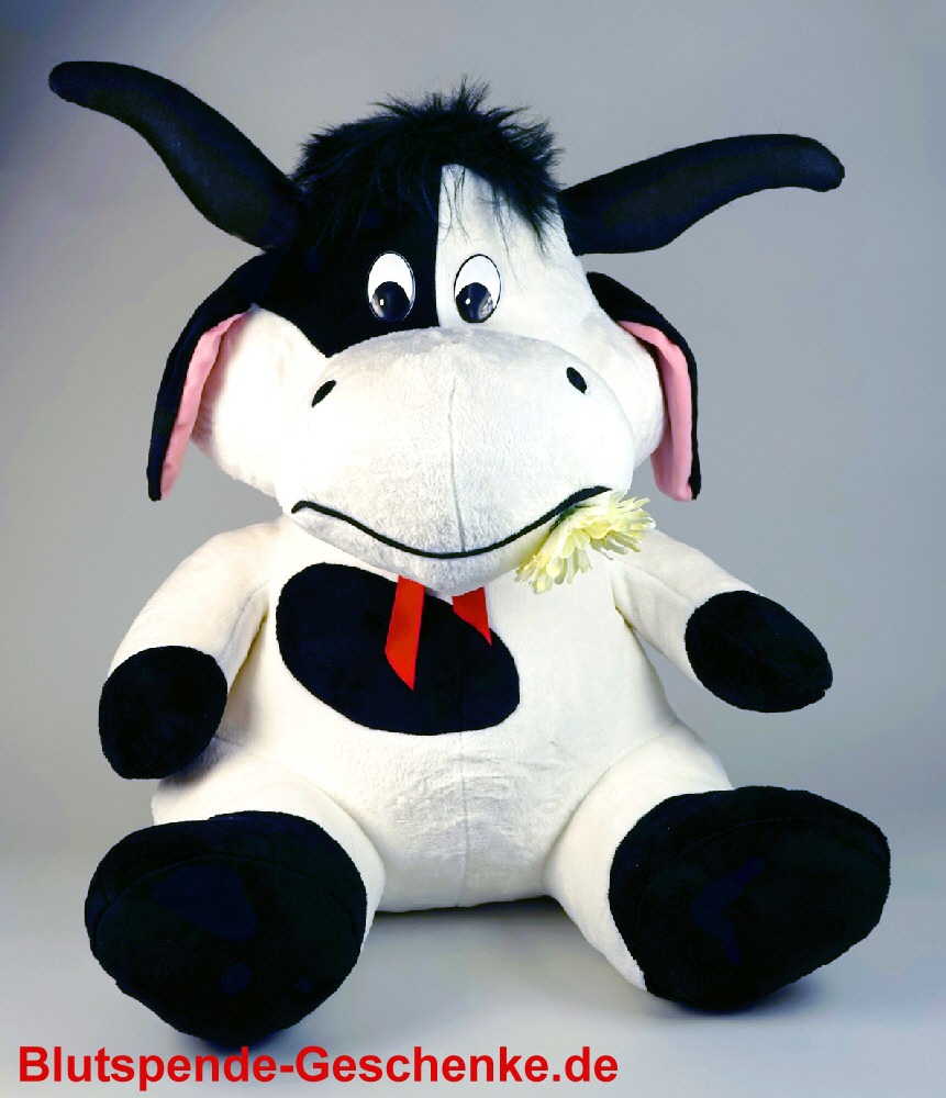 Blutspendegeschenk Plüsch-Kuh 60 cm