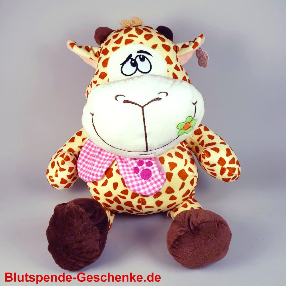 Blutspendegeschenk Cartoon-Kuh aus Plüsch