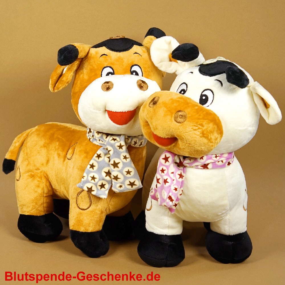 Blutspendegeschenk Plüschkuh