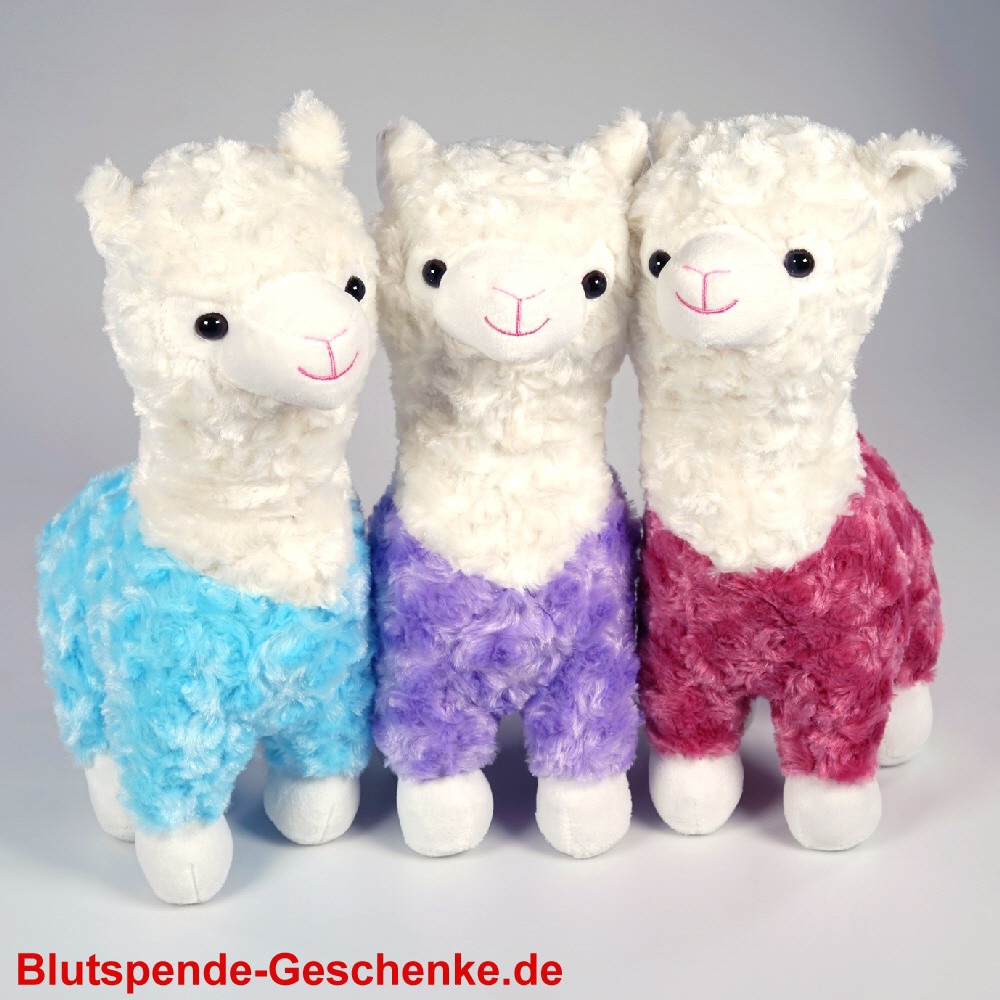 Blutspendegeschenk Plüsch-Lamas