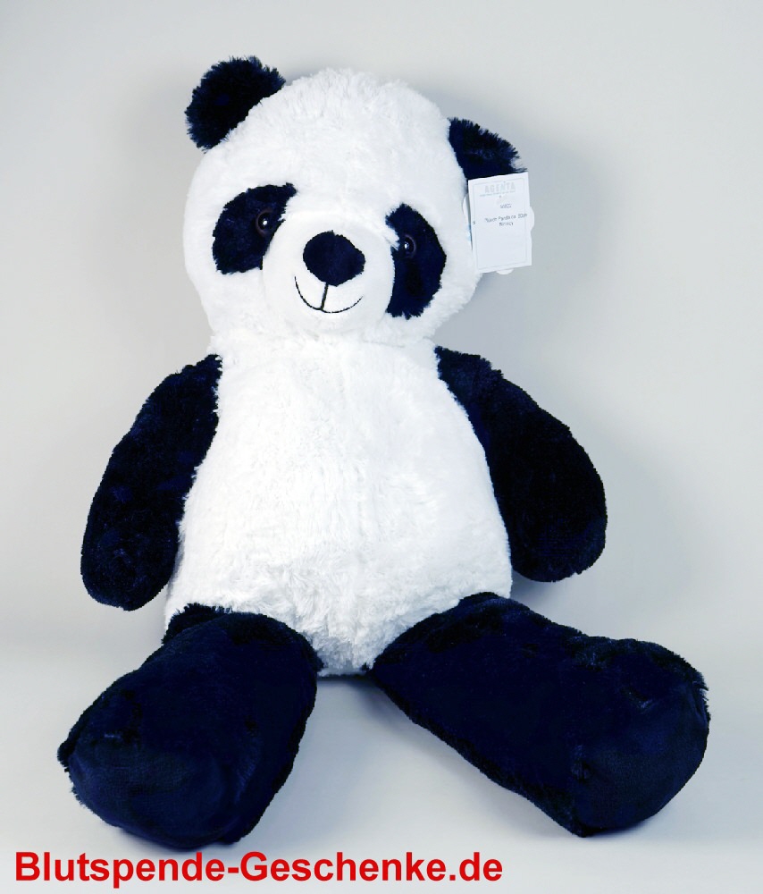 Blutspendegeschenk Panda aus Plüsch 80 cm