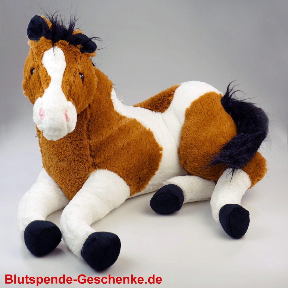 Blutspendegeschenk Pferd aus Plüsch