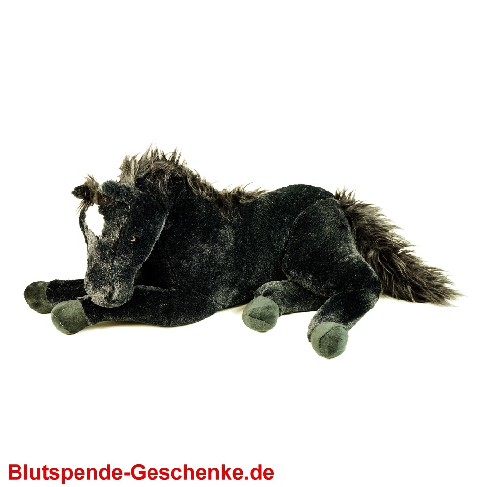 Blutspendegeschenk Plüsch-Pferd liegend