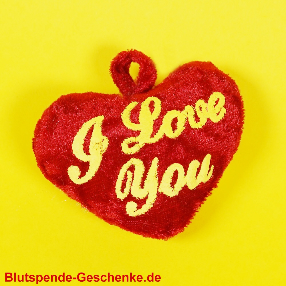 Blutspendegeschenk Plüschherz