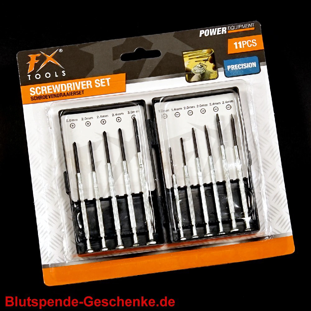 Blutspendegeschenk Präzisionswerkzeuge 16er-Set