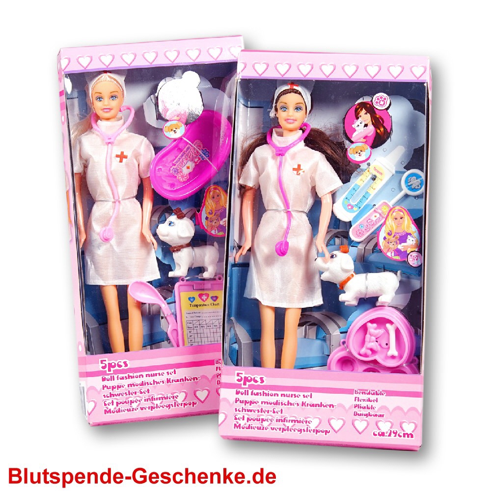 Blutspendegeschenk Puppe Krankenschwester
