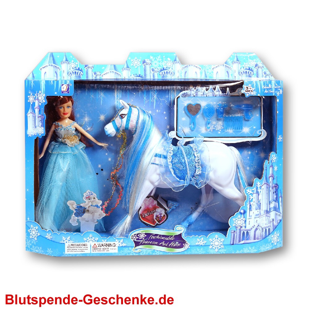 Blutspendegeschenk Prinzessin mit Pferd