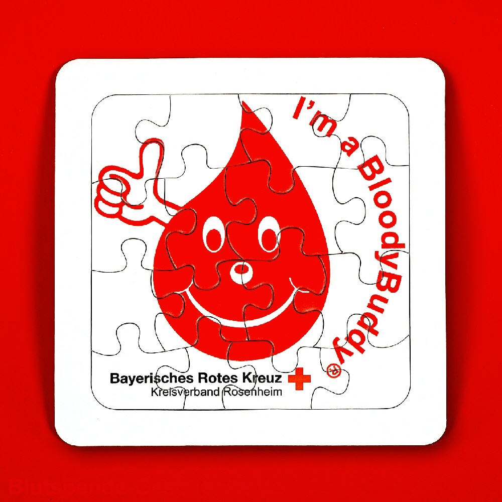 Blutspendegeschenk Puzzle 16teilig