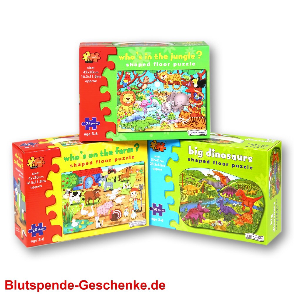 Blutspendegeschenk Puzzle-Koffer