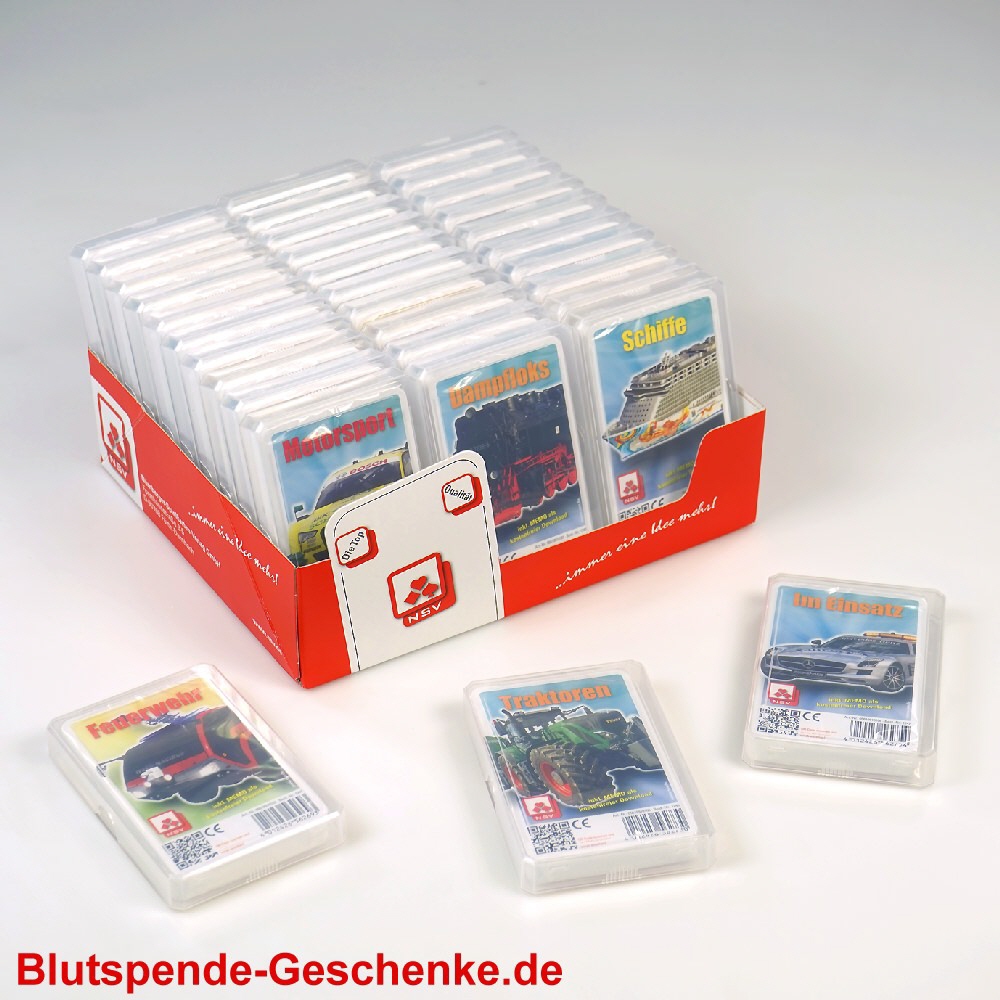 Blutspendegeschenk Technik-Quartett