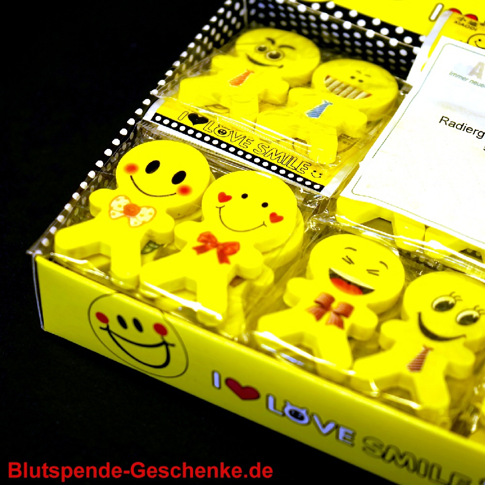 Blutspendegeschenk Boy and Girl Radiergummis