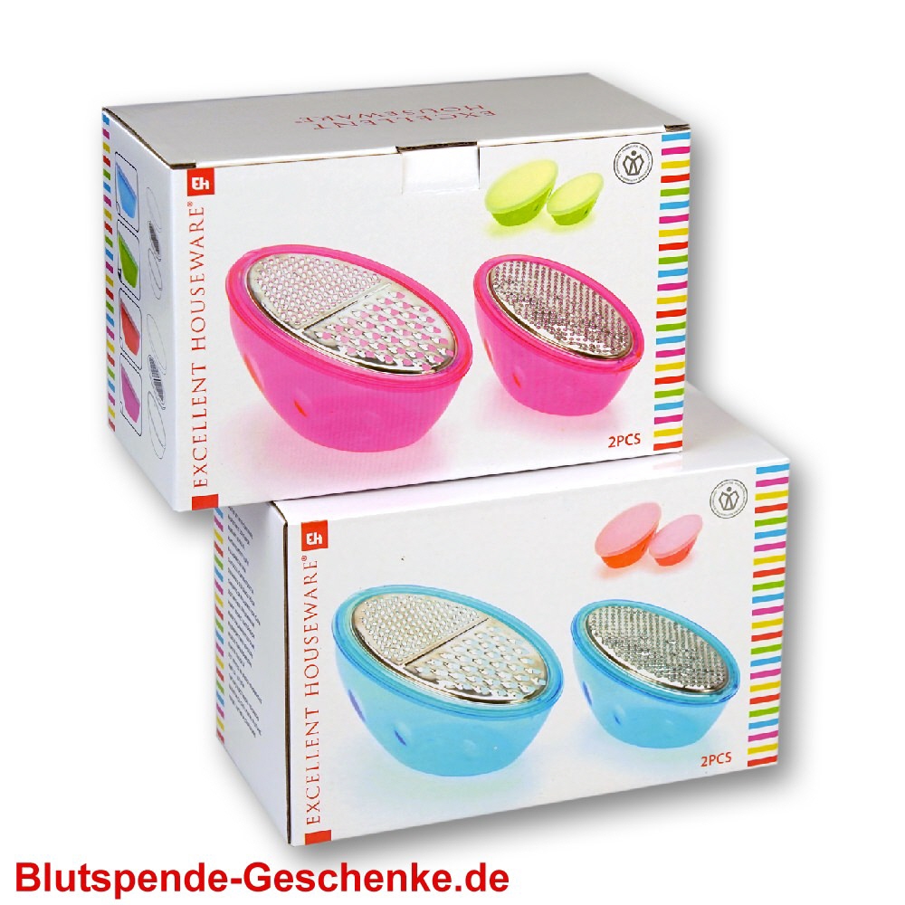 Blutspendegeschenk Küchenreibeset 2teilig