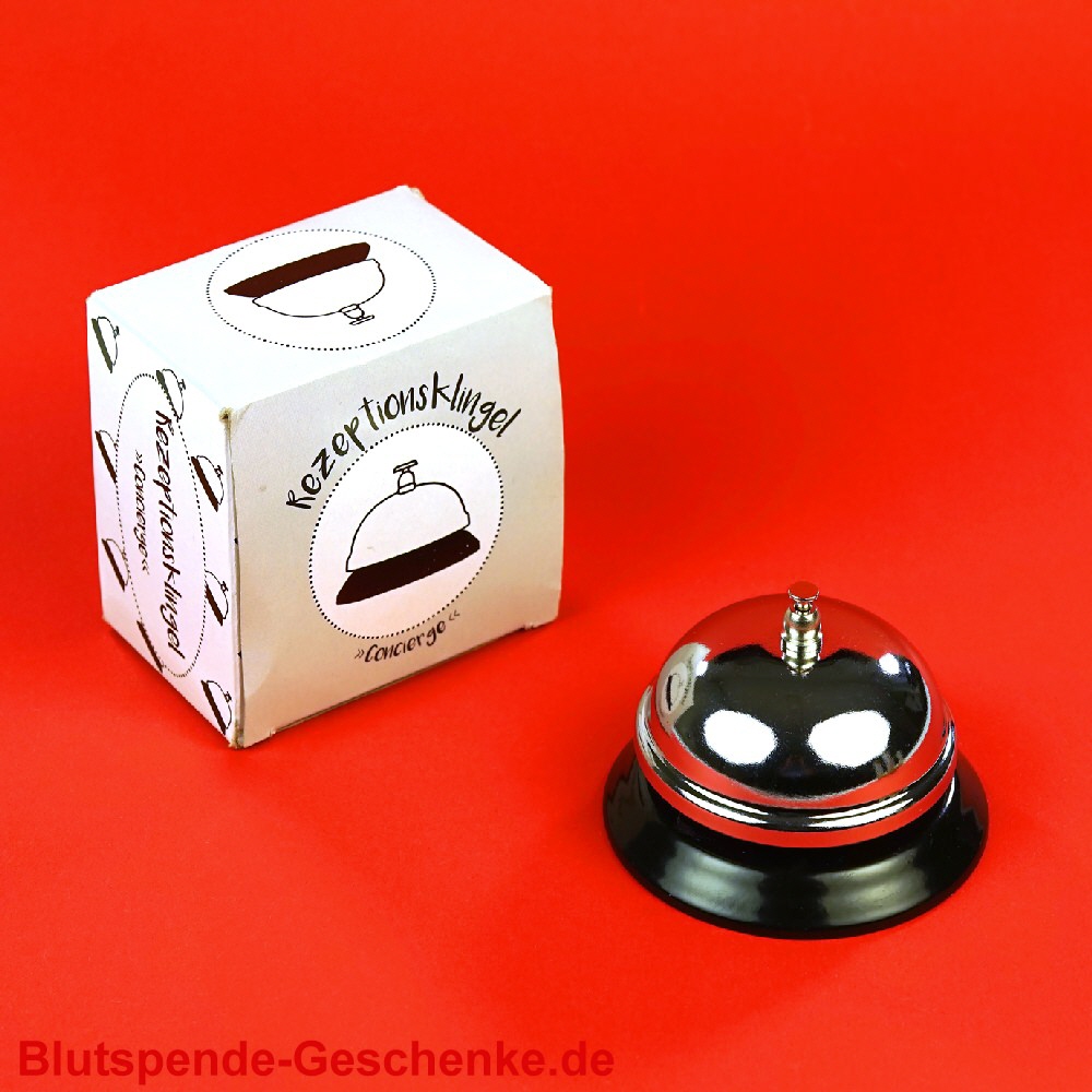 Blutspendegeschenk Tischklingel