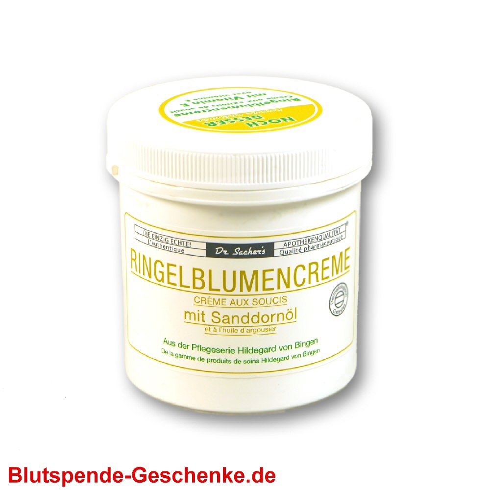 Blutspendegeschenk Ringelblumen Creme