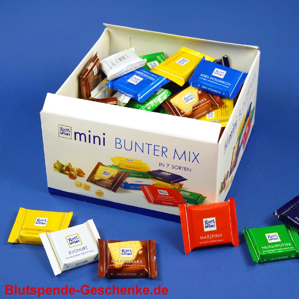 Blutspendegeschenk Schokolade Ritter Sport
